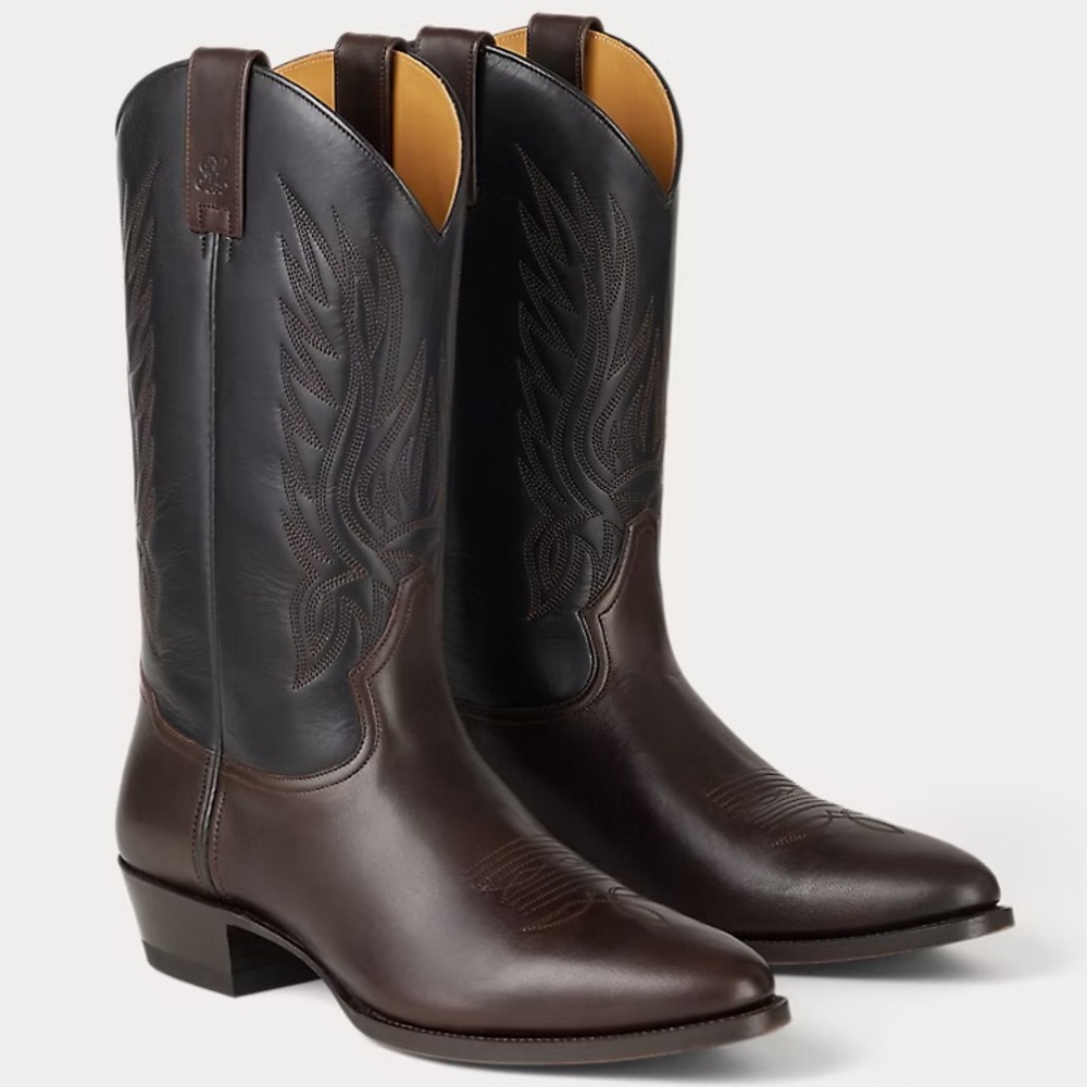!!!SOLD!!! Ralph Lauren Purple Label Calf Mid-cut Western Boots